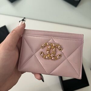 CHANEL Pink Card Holder
